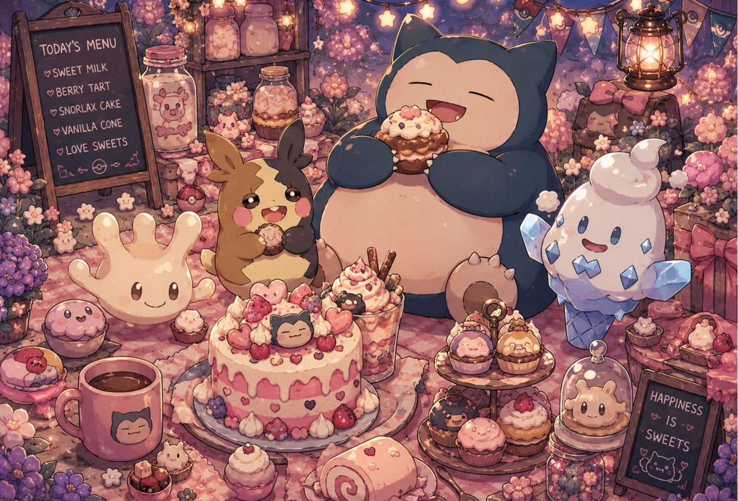 Happiness Is Sweets Binder Art